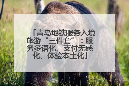 青岛地铁服务入境旅游“三件套”：服务多语化、支付无感化、体验本土化