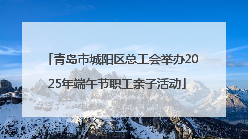 青岛市城阳区总工会举办2025年端午节职工亲子活动