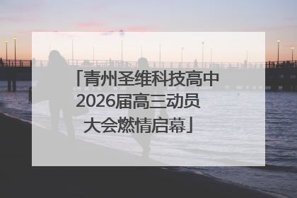 青州圣维科技高中2026届高三动员大会燃情启幕