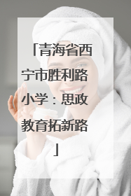 青海省西宁市胜利路小学：思政教育拓新路