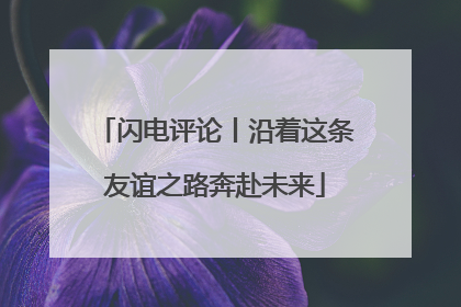 闪电评论丨沿着这条友谊之路奔赴未来
