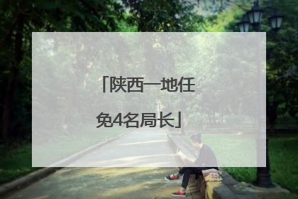 陕西一地任免4名局长