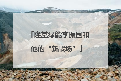 隆基绿能李振国和他的“新战场”