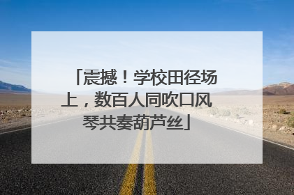 震撼！学校田径场上，数百人同吹口风琴共奏葫芦丝