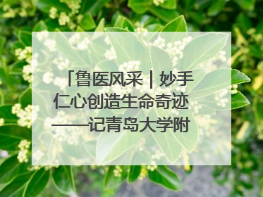 鲁医风采｜妙手仁心创造生命奇迹——记青岛大学附属医院副院长、器官移植中心主任、主任医师蔡金贞