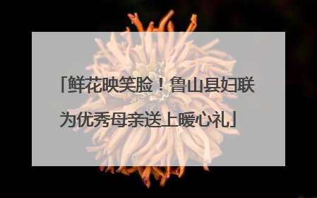 鲜花映笑脸！鲁山县妇联为优秀母亲送上暖心礼