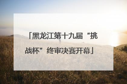 黑龙江第十九届“挑战杯”终审决赛开幕