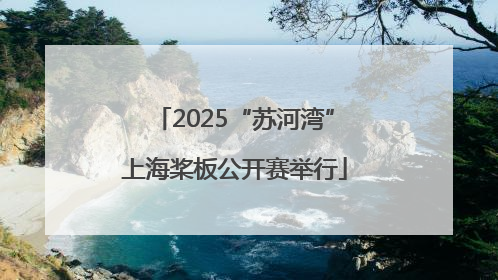 2025“苏河湾”上海桨板公开赛举行