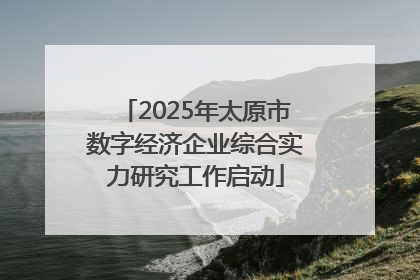 2025年太原市数字经济企业综合实力研究工作启动