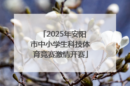 2025年安阳市中小学生科技体育竞赛激情开赛