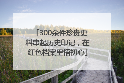 300余件珍贵史料串起历史印记，在红色档案里悟初心